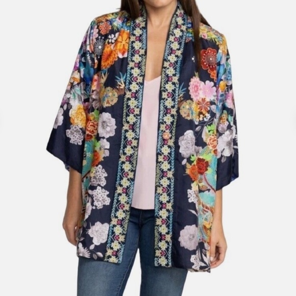 NWT JOHNNY WAS Silk REVERSIBLE Narniay Kimono KIMONO SIZE XL - Picture 10 of 13